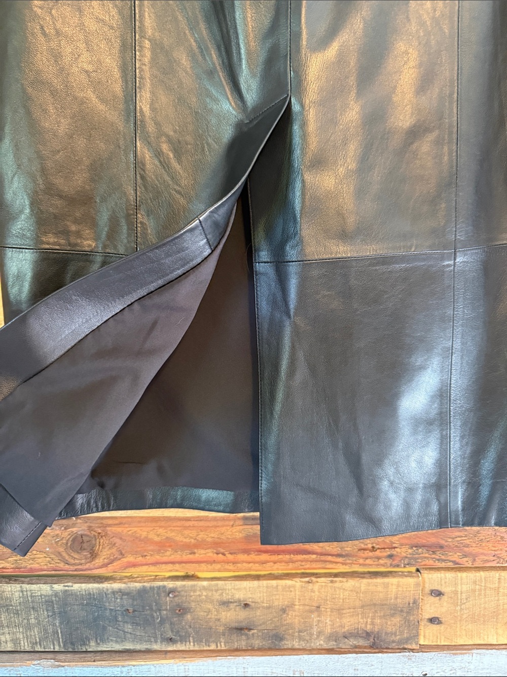 Nwt Antonio Melani Gisele Leather Pencil Skirt — image 5 of 7
